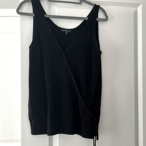 Medium black knit tank bought from VICI.
